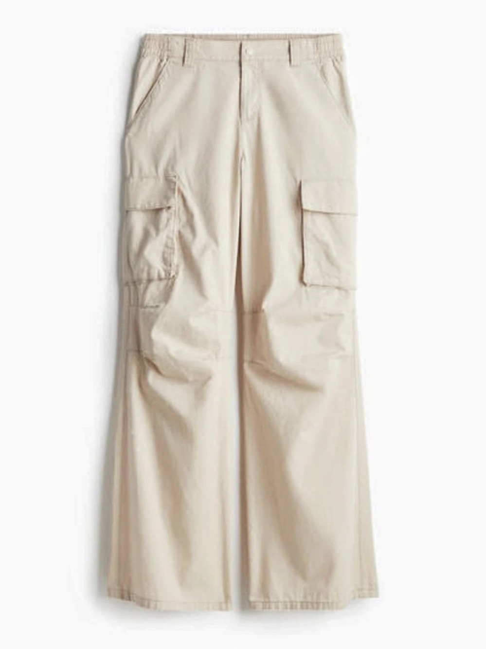 Wide Leg Canvas Cargo Pants